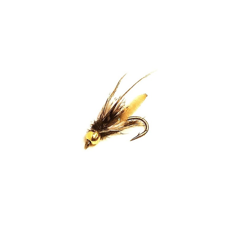 Solitude Flies Bead Head Extended Body Caddis Pupa Tan 14