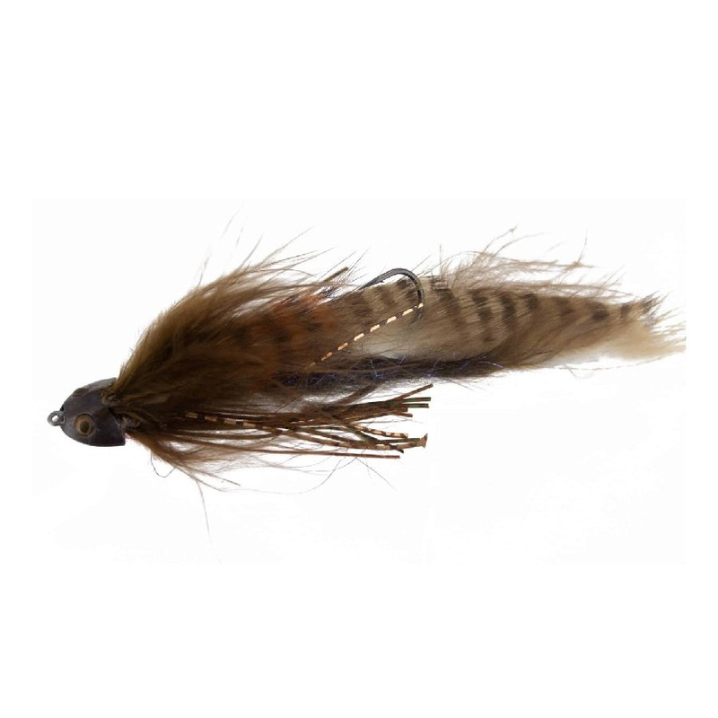 Catch Flies Boulden’s Bullhead Articulated Freshwater Streamer Brown 2/0
