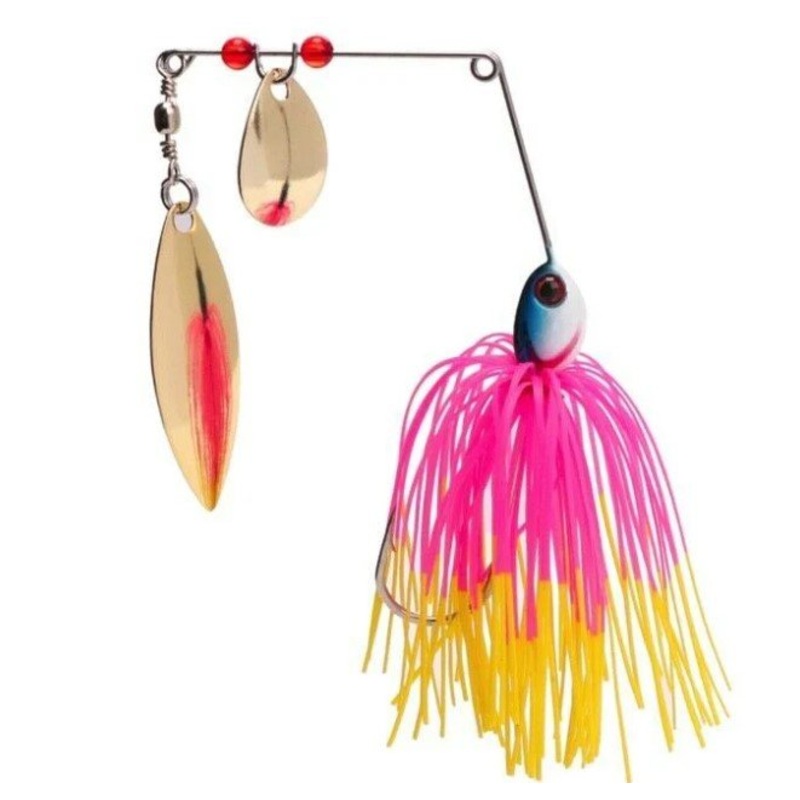 Spinner Bait with Hook Skirt | 22 Cm | 16 Gm | Pink
