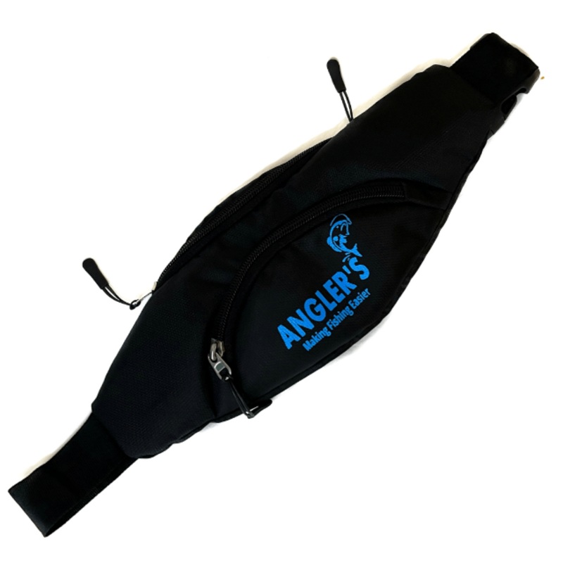 Angler’s Waist Pouch For Lures And Bait Storage | Black |