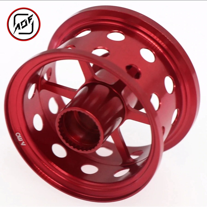 Custom Bait Finesse ABU 4500-4600 shallow spool Red