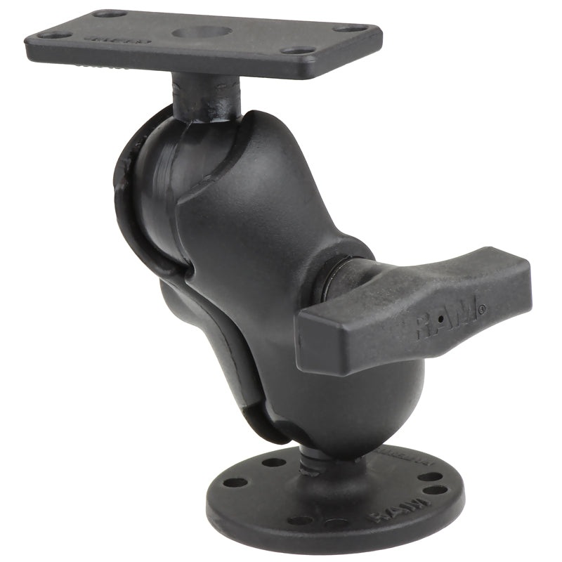 RAM Drill-Down Double Ball Mount for Humminbird Helix 5 – Short