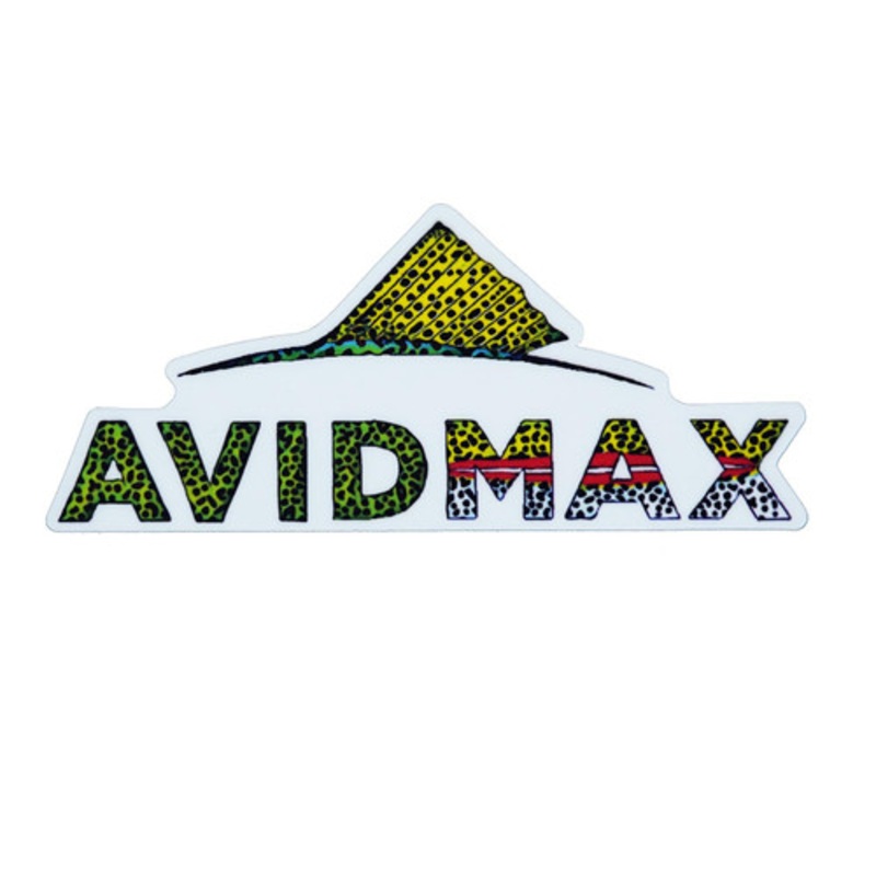Avidmax Leopard Rainbow Trout Skin 4″ Logo Sticker – AvidMax