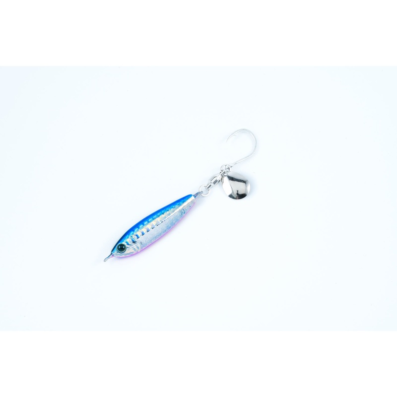 Zeake F-Sardine Blade Tune Shore Casting Model with Assist Hook 30g ~ 40g 30g FSB201 – Blue Pin UV