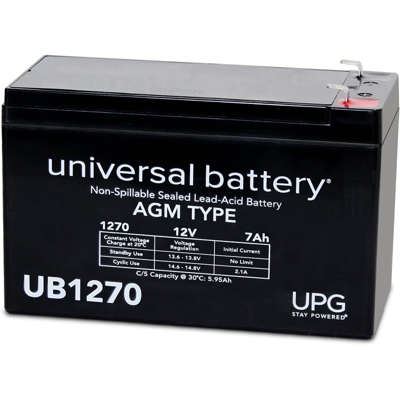 UPG 85945 Ub1270, Sealed Lead Acid Battery 7ah