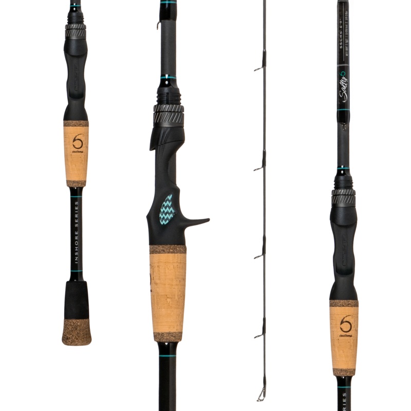 6 Customs – Salty 6 – Inshore Rod Series 6’9″ – Medium Light – Fast (Spinning)