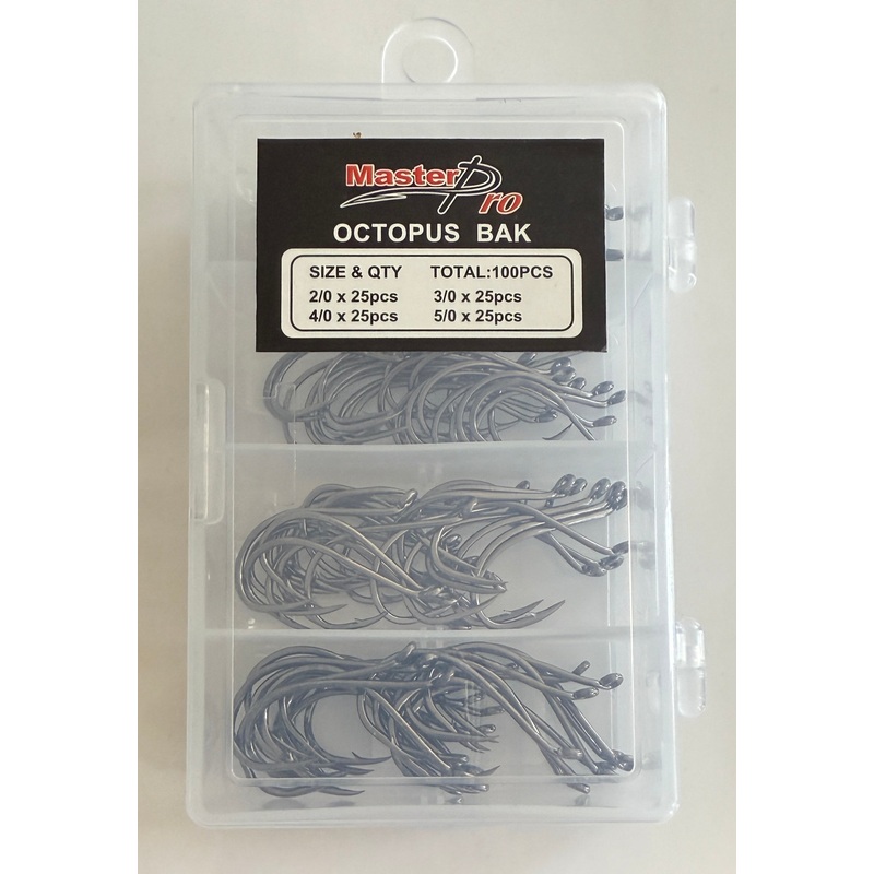 5/10 boxes Chemically Sharpened Octopus Beak Hooks 4 sizes 2/0-5/0 Fishing Tackle 5 Boxes