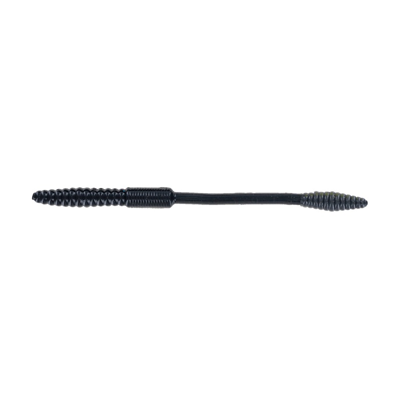 Big Bite Baits Squirrel Tail Worm Black 4.5″ – 10/pk