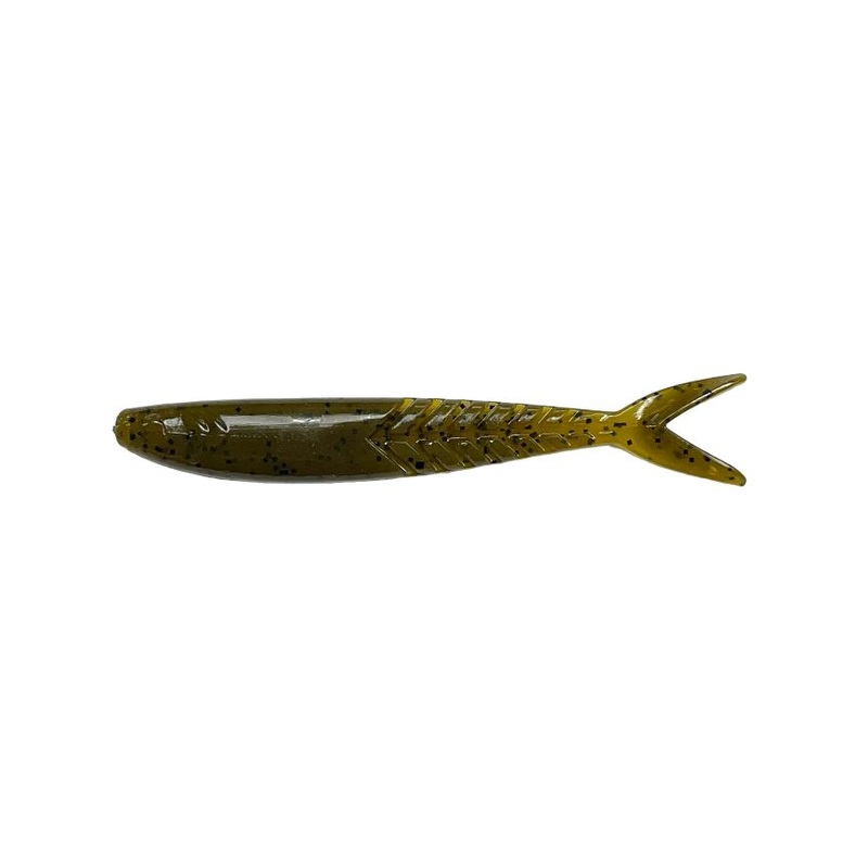 Zoom Shimmer Shad 5pk Green Pumpkin