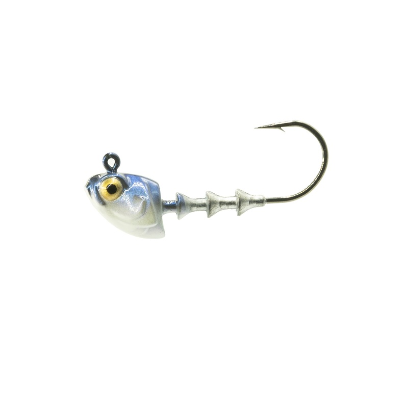6th Sense Finesse Swimbait Jig Heads Baby Shad 1/8oz. (1/0) – 3/pk