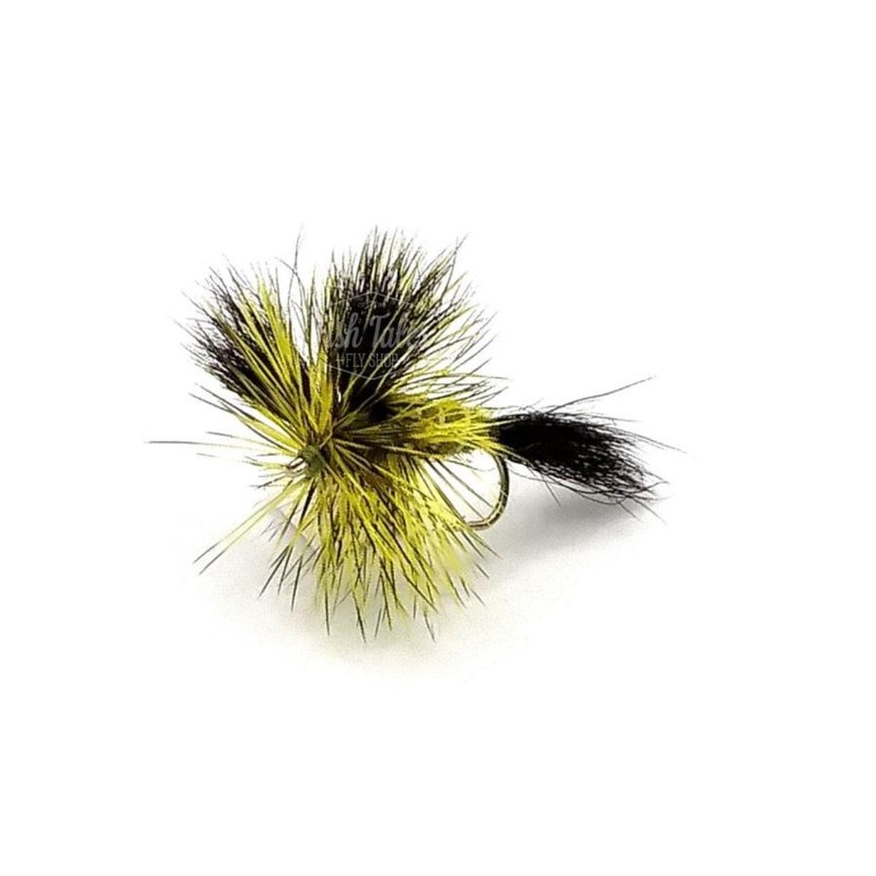 YFG Flies Green Drake Wulff Dry Fly Green 14