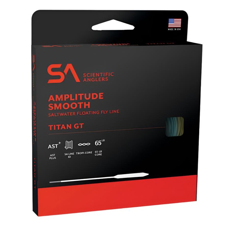 SA Amplitude Smooth Titan GT Tropical Floating Fly Line Black/Surf/Sand WF11F
