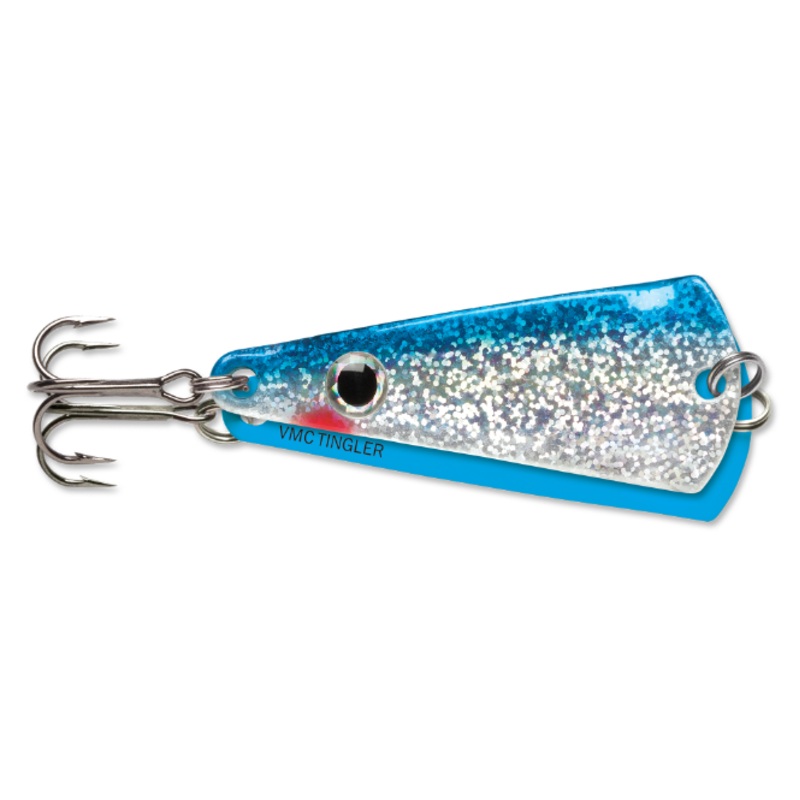 VMC Tingler Spoon 1/16 oz. Glow Blue Shiner
