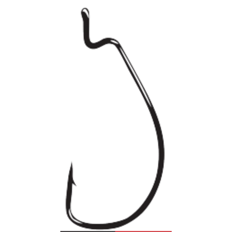 Worm Hooks, Offset Shank, EWG – NS Black (584)