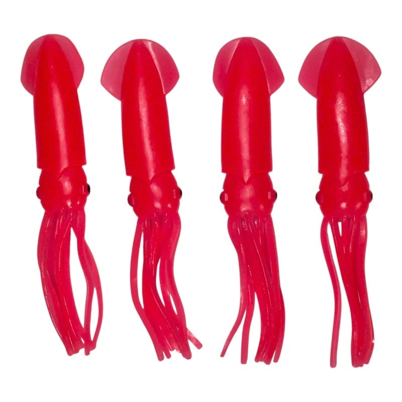 23cm Masterpro Pink or Green & Lumo Squid Skirt Lures  Essential for Game Fishing Trolling Teasers (Copy) Green Lumo