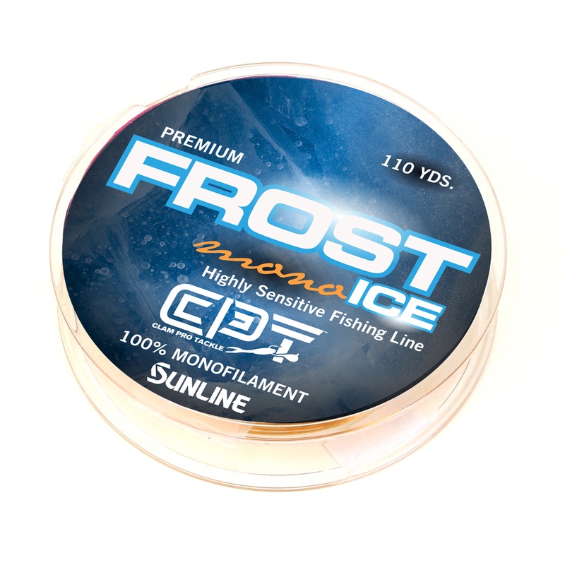Clam CPT Frost Monofilament 1lb 110 Yards Metered (Orange/Clear)