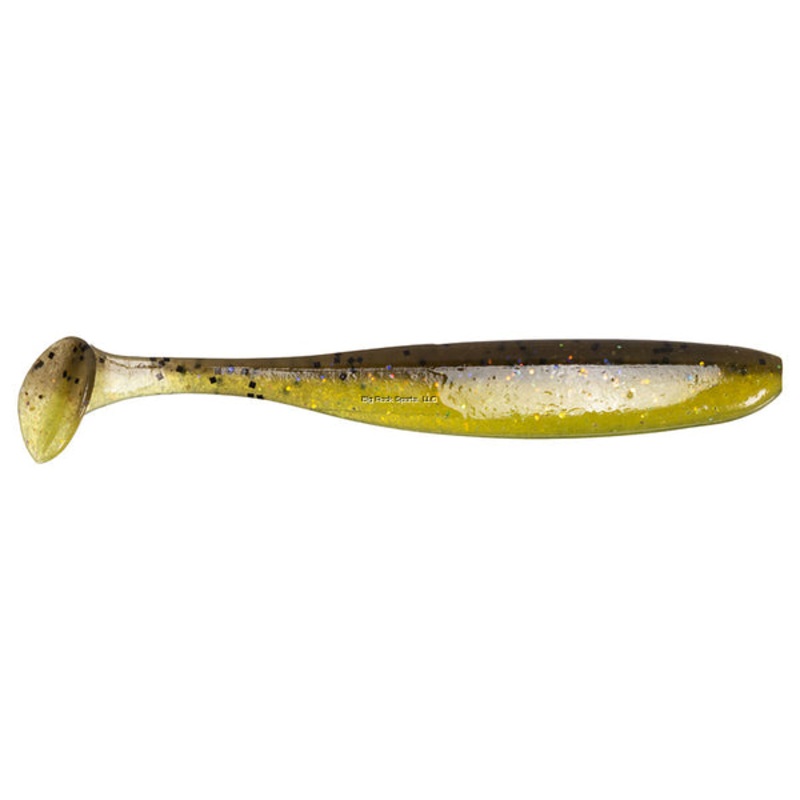 Keitech ES3454 Easy Shiner, Sungill, 3″, Shad Shaped Paddletail Swimbait, 10Pk, Tray & Bag, Squid Scent Infused