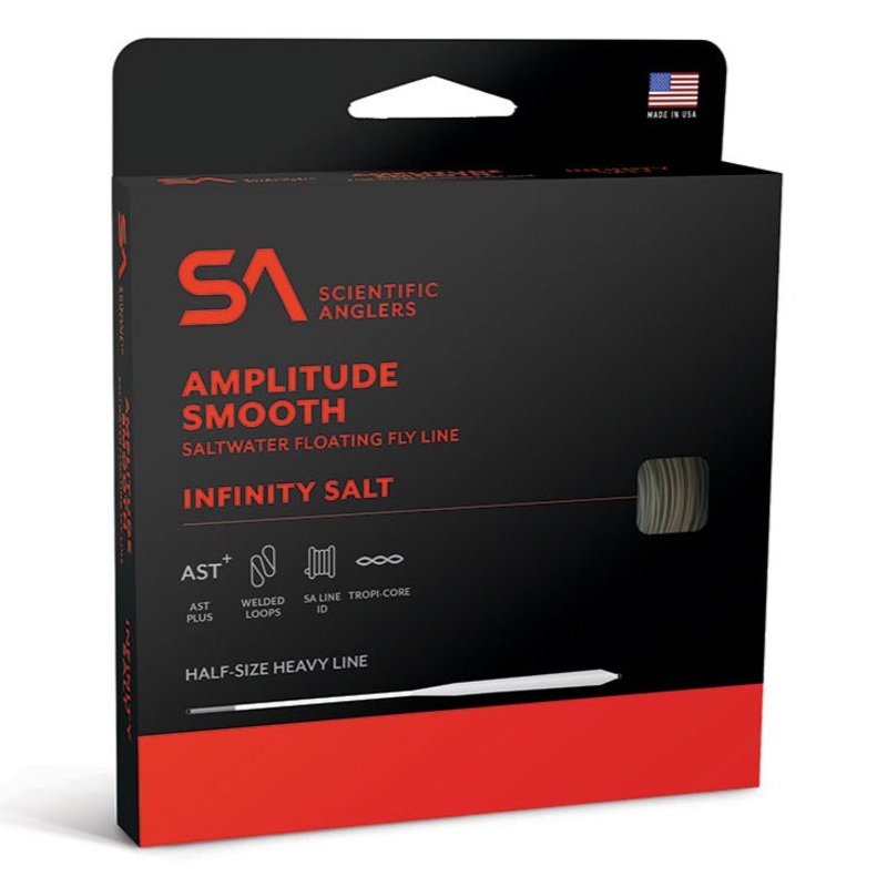 SA Amplitude Smooth Infinity Salt Tropical Floating Fly Line WF7F Black/Sand/Horizon