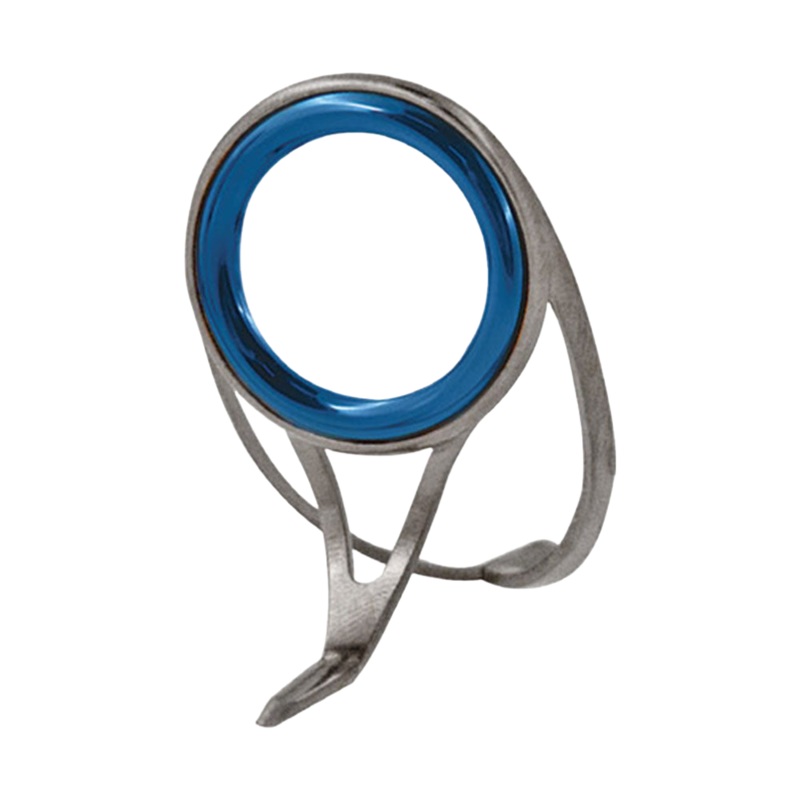 American Tackle RingLock Typhoon Double Foot High Frame Guides TiChrome Blue NanoPlasma 8