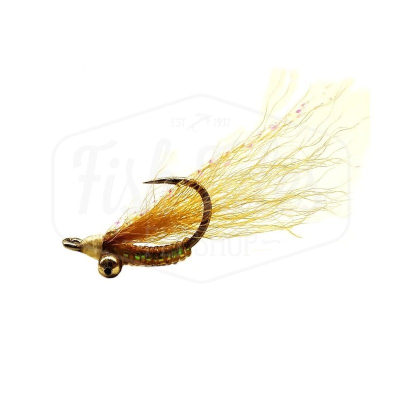 CN Flies Crazy Charlie Bonefish Fly – Light Tan Plain 6